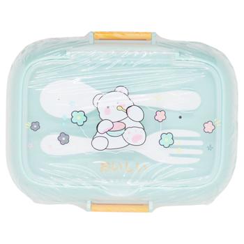 Ланч-бокс Зед со столовыми приборами 17,5x14,8x8см - купить, цены на ЕКО Маркет - фото 3