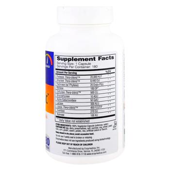 Enzymedica Digest Basic Essential Enzyme Formula Digestive Enzymes 180 capsules - buy, prices for - photo 3