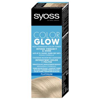 Бальзам тонирующий Syoss Color Glow Платиновый Блондин 150мл - купить, цены на Auchan - фото 1