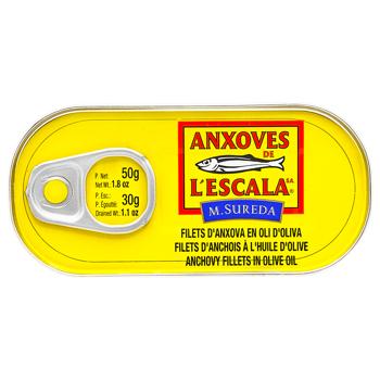 Anxoves De L'escala Anchovy Fillet in Olive Oil 50g