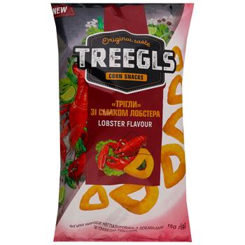 Снеки кукурузные Treegls со вкусом лобстера 150г
