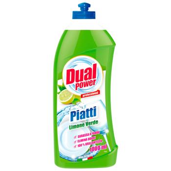 Dual Power Green Lemon Dishwashing Detergent 1l - buy, prices for EKO Market - photo 1