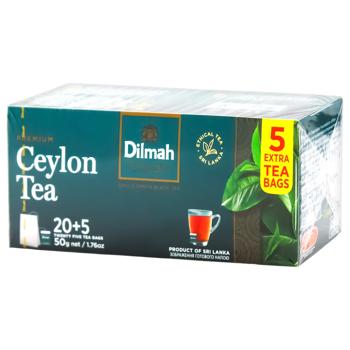 Dilmah Premium Ceylon Black Tea 2g*25pcs - buy, prices for Chudo Market - photo 1