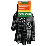 Рукавички Doloni трикотажні з мікроточкою чорні р.10