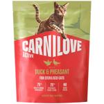 Корм сухий Carnilove Active з качкою та фазаном для стерилізованих котів 400г