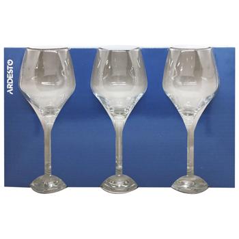 Ardesto Gloria Wine Glass Set 395ml 3pcs