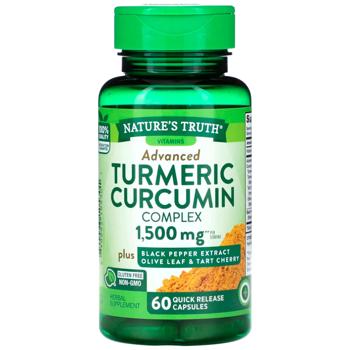 Куркума комплекс, Turmeric Curcumin Complex, Nature's Truth, 1500 мг, 60 капсул швидкого вивільнення (750 мг на капсулу) - купити, ціни на Біотус - фото 1