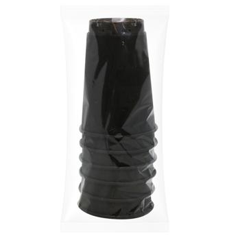 Стакани одноразові Інпак крафт 2-шарові папір 320мл 6шт чорний - купити, ціни на NOVUS - фото 1