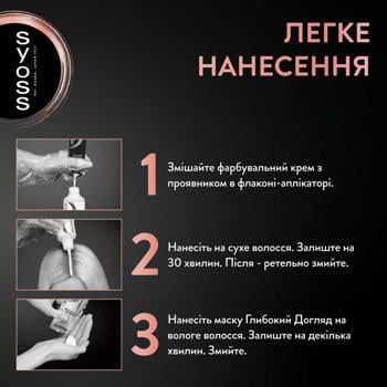 Крем-фарба для волосся Syoss 5-8 Горіховий Світло-каштановий 115мл - купити, ціни на NOVUS - фото 3
