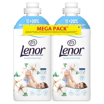Ополаскиватель для белья Lenor Свежесть хлопка 2штх1,239мл - купить, цены на - фото 2