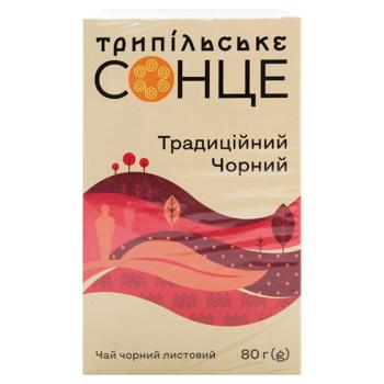 Trypilske Sontse Traditional Leaf Black Tea 80g - buy, prices for MegaMarket - photo 2