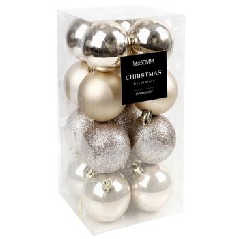 Koopman Set of Christmas Tree Balls 16pcs*50mm CAN300870 - buy, prices for Tavria V - photo 2