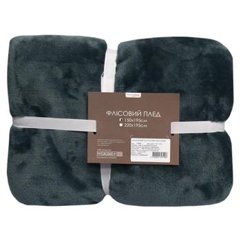 Home Line Fleece Emerald Plaid 150x195cm - buy, prices for MegaMarket - photo 1