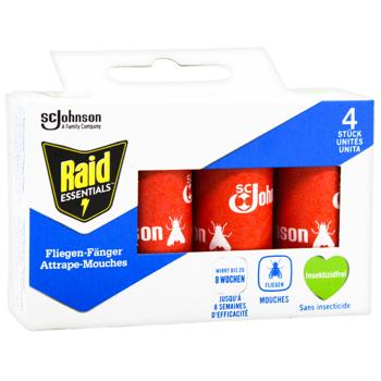Raid Essentials Fly Protection Adhesive Tape 4pcs - buy, prices for - photo 3