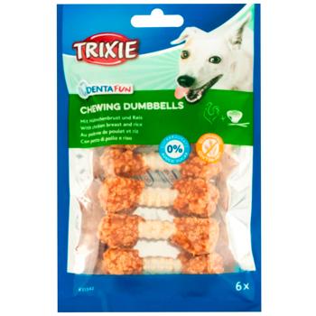 Trixie Denta Fun Dumbbell Delicacy for Brushing Teeth Dog Snack 100g - buy, prices for MasterZoo - photo 1