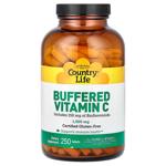Вітамін С, Vitamin C, Country Life, буферизований, 1000 мг, 250 таб.