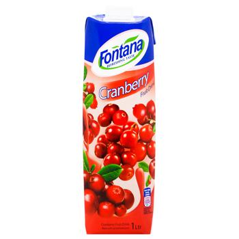 Fontana Cranberry Fruit Drink 1l - buy, prices for - photo 3