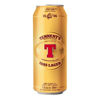 Tennent's Lager 1885 beer 5% 0.5l - buy, prices for NOVUS - photo 1