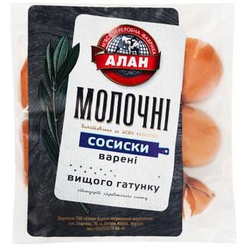 Сосиски Алан Молочные высший сорт - купить, цены на Эпицентр FOOD - фото 1