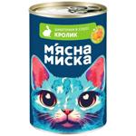 Корм влажный Мясная миска с кроликом и овощами для кошек 415г