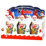 Фігурка шоколадна Kinder Санта Клаус 3шт 45г