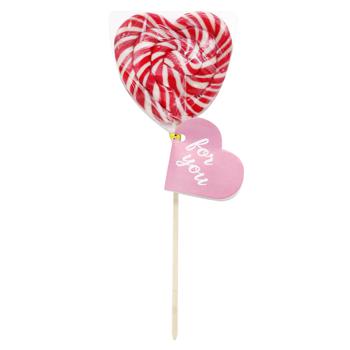 Becky's Twisted Heart Lollipop 50g