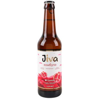Комбуча Jiva Люблю Гранат 0,33л - купити, ціни на AlcoHub - фото 1