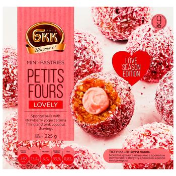 Тістечка БКК Птіфури лавлі 225г - купити, ціни на КОСМОС - фото 2