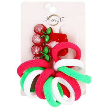 Mari N. Set of Kid's Hair Clips with Elastic Bands 12pcs in assortment - buy, prices for - photo 8