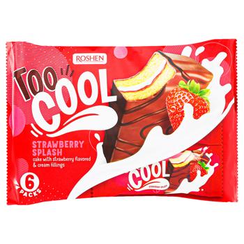 Пирожные Roshen Too Cool Strawberry Splash бисквитные 270г - купить, цены на Идеал - фото 1