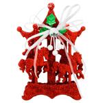 Red Carousel Decoration 15*11*2cm YE483R