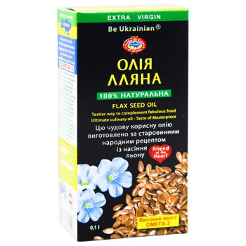 Масло льняное Golden Kings of Ukraine экстра вирджин 100мл - купить, цены на КОСМОС - фото 3