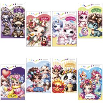 Colouring Book with Stickers on Clip in assortment - buy, prices for Auchan - photo 1