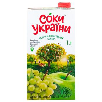 Нектар Соки України Яблучно-виноградний 1л - купити, ціни на Чудо Маркет - фото 2