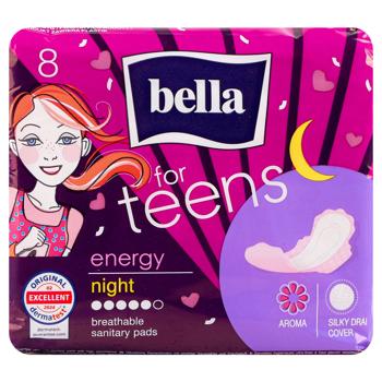 Bella For Teens Energy Night Sanitary Pads 8pcs