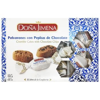Dona Jimena Crumble Cakes with Chocolate Chips 250g - buy, prices for Tavria V - photo 1