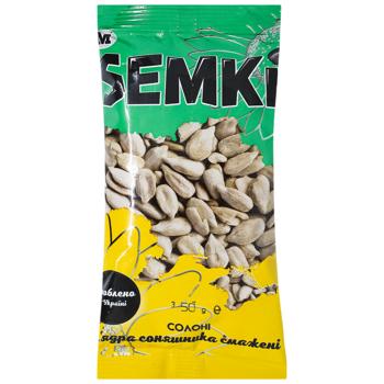 Ядра подсолнечника Semki жареные соленые 50г - купить, цены на Чудо Маркет - фото 1