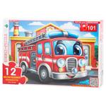Kyiv Toy Factory Fire Truck Puzzles 12 elements