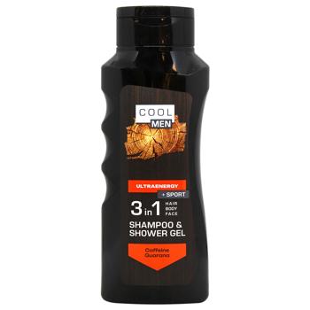 Гель-шампунь Cool Men Ultraenergy 2в1 для мужчин 400мл - купить, цены на МегаМаркет - фото 1