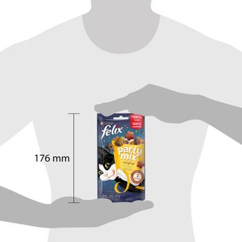 Felix Party Mix Original Cat Snack with Chicken, Liver and Turkey 60g - buy, prices for COSMOS - photo 3