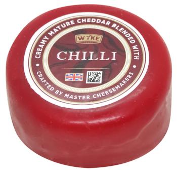 Wyke Farms Cheddar Cheese with Chili Pepper 50% 100g