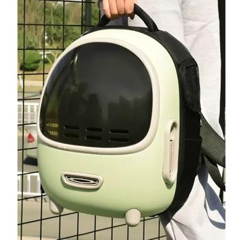 Lapka Backpack Carrier for Cats Up to 8kg 33.5x28x43cm Green - buy, prices for MasterZoo - photo 3