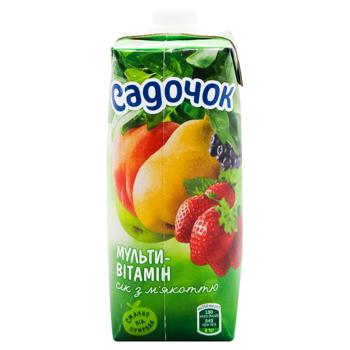 Сік Садочок мультивітамінний з м'якоттю 0,5л - купити, ціни на AlcoHub - фото 2
