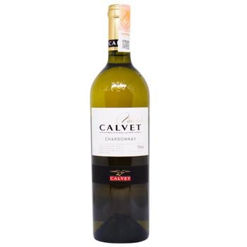 Calvet Varietals Chardonnay White Dry Wine 12% 0.75l - buy, prices for MegaMarket - photo 1