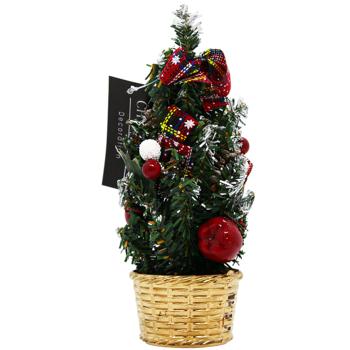 Koopman Multicoloured Decorated Artificial Christmas Tree in Pot 18cm