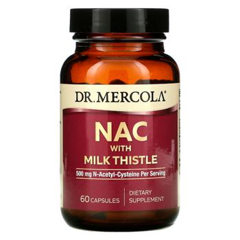 Dr. Mercola NAC N-Acetyl Cysteine with Milk Thistle 500mg 60 capsules - buy, prices for Biotus - photo 1