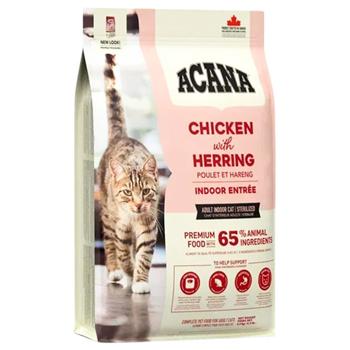 Acana Indoor Entree cухий корм для котів 4,5 кг - курка та оселедець - купить, цены на MasterZoo - фото 3