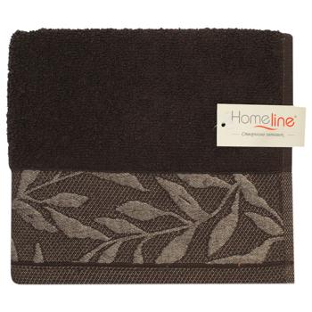 Home Line Flora Brown Terry Towel 40x70cm - buy, prices for MegaMarket - photo 1