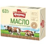 Масло Ферма Бутербродное сладкосливочное 63% 180г