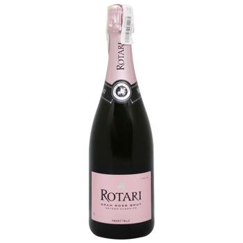 Вино игристое Rotari Gran Rose Brut сухое розовое 12,5% 0,75л - купить, цены на За Раз - фото 1